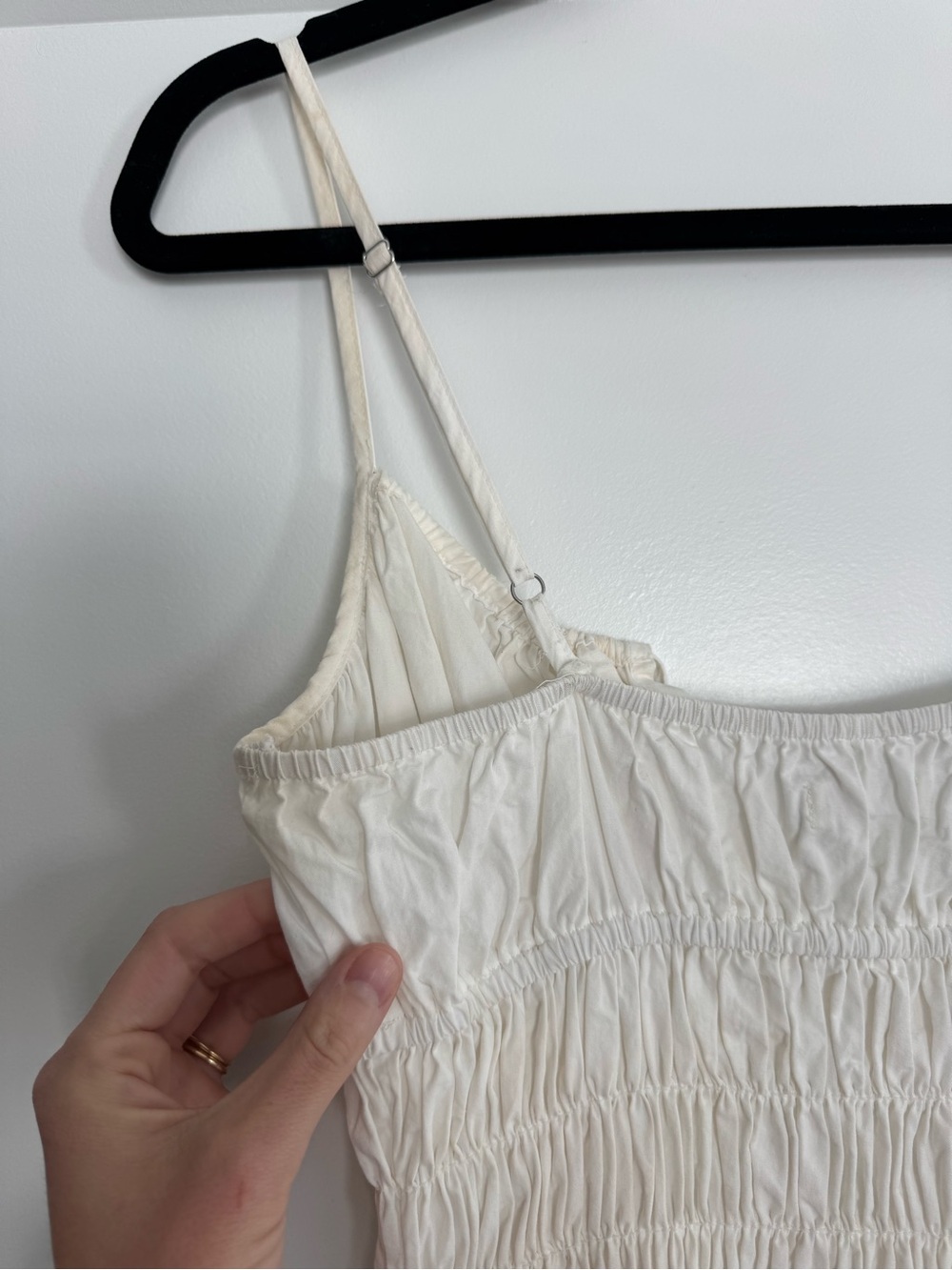 Ciao Lucia White Smocked Mini Sundress - Picture 6 of 7